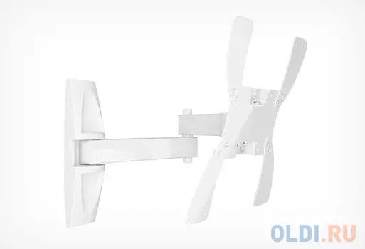 Кронштейн Holder LCDS-5046 белый для ЖК ТВ 15-40" настенный от стены 510мм наклон +15°/25° поворот 3