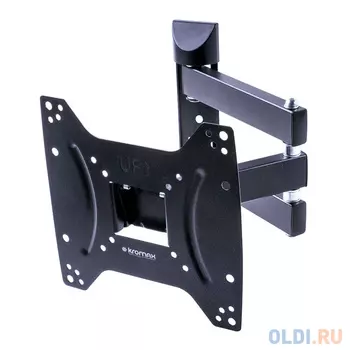 Кронштейн Kromax DIX-22 черный Наклонно-поворотный для LED TV 15"-48", max 35 кг, настенный, 4 ст свободы, от стены 66.5-444 мм, max VESA 2