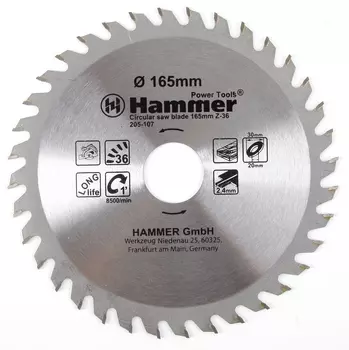 Диск пильный твердосплавный HAMMER
