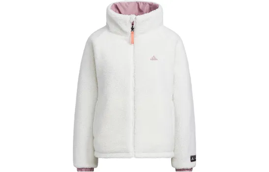 Adidas Женская стеганая куртка цвета нефрита и белого