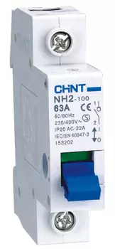 Выключатель нагрузки CHINT 401048 1P, 125А, NH2-125