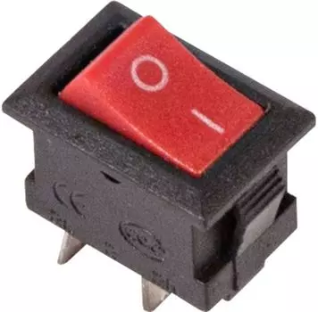 Выключатель Rexant 36-2011 клавишный 250V 3А (2с) ON-OFF красный Micro (RWB-101)