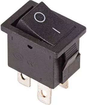 Выключатель Rexant 36-2146 клавишный 250V 6А (4с) ON-OFF черный Mini (RWB-208, SC-768)