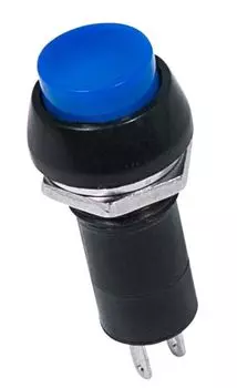 Выключатель Rexant 36-3031 кнопка 250V 1А (2с) ON-OFF синяя (PBS-11А)