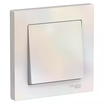 Выключатель Schneider Electric ATN000452 AtlasDesign, 2-клавишный, сх.5, 10АХ, в сборе, жемчуг