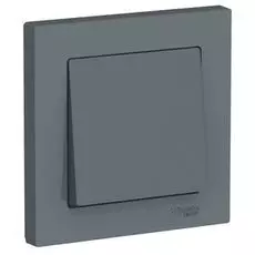 Выключатель Schneider Electric ATN000712 AtlasDesign, 1-клавишный, сх.1, 10АХ, в сборе, грифель