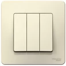 Выключатель Schneider Electric BLNVS100502 3-клавишный, 10А, 250B Молочный внутр