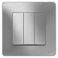 Выключатель Schneider Electric BLNVS100503 3-клавишный, 10А, 250B Алюминий внутр