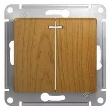 Выключатель Schneider Electric GSL000553 2-клавишный с подсветкой, сх.5а