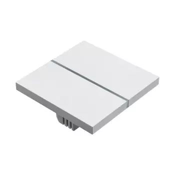 Выключатель Sibling Powerlite-LS2W с 0 (белый) Люкс - 2 кнопочный
