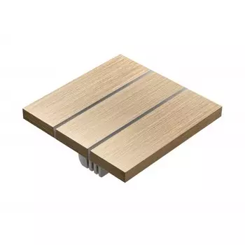 Выключатель Sibling Powerlite-LS3G с 0 (золотой) Люкс - 3 кнопочный