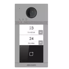 Вызывная панель HIKVISION DS-KV8213-WME1(B)/Flush 2Мп IP на двух абонентов с ИК-подсветкой и Wi-Fi CMOS 2Мп цветный объектив