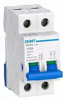 Выключатель нагрузки CHINT 398039 2P, 100А, NH4