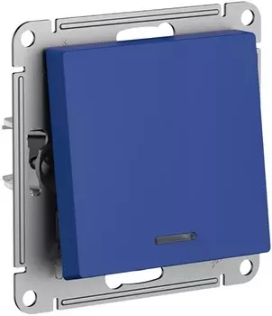Выключатель одноклавишный с подсветкой Systeme Electric ATN001113 AtlasDesign сх.1а, 10АХ, механизм, Аквамарин