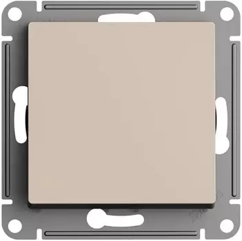 Выключатель одноклавишный Systeme Electric ATN001221 AtlasDesign 2-полюсный, 10А, механизм, Песочный