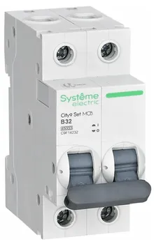 Автоматический выключатель Systeme Electric C9F14232 City9 Set B 32А 2P 4.5kA 230В