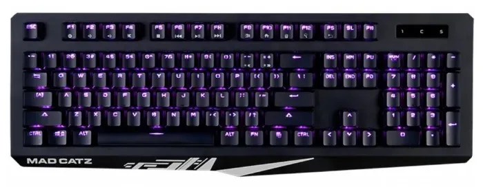 Клавиатура Mad Catz S.T.R.I.K.E. 4 KS13MMUSBL000-0 чёрная (Cherry Red Switch, RGB подсветка, аллюминиевая рама, USB)