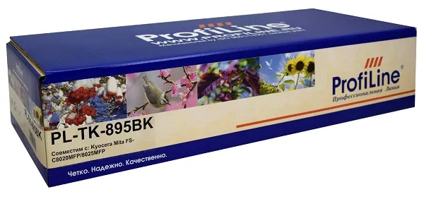 Тонер ProfiLine PL_TK-895K_BK_WC для Kyocera FS-C8020/FS-C8025/FS-C8520/FS-C8525/FS-C8020MFP/FS-C8025MFP с бункером отработанного тонера black 12000 к