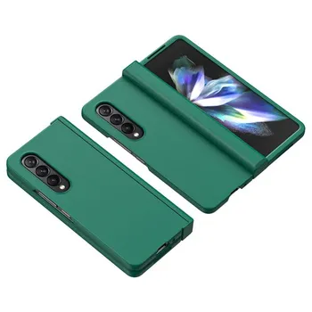 Zfold4 чехол для мобильного телефона с точным вырезом для Samsung Galaxy Z Fold 4 Fold3 Fold 3 Fold4 Zfold4 с защитой от падения чехол для Samsung Fold4 for Samsung Z Fold 3 жёлтый