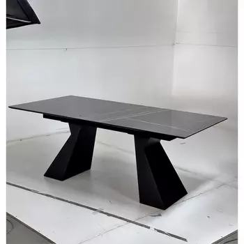 Стол БОГАРТ 200 TITANIUM BLACK PULIDO, керамика / Черный М-City M-City