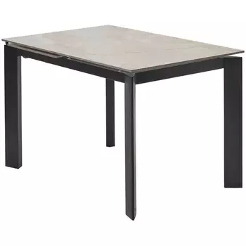 Стол CORNER 120 GLOSS AMBER JADE SOLID CERAMIC / BLACK, ®DISAUR M-City