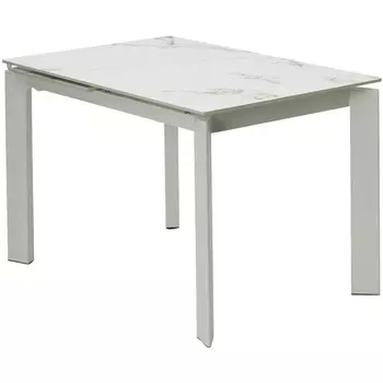 Стол CORNER 120 GLOSS GOLDEN JADE SOLID CERAMIC / WHITE, ®DISAUR M-City