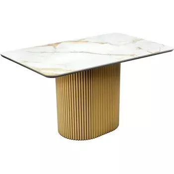 Стол Festa 140x85x77см, керамогранит Calacatte gold мрамор Bradexhome арт.RF 0805 Bradex Home