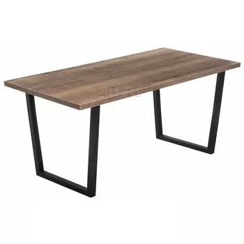 Стол Woodville Эльпатия 150 дуб велингтон / черный матовый 420994