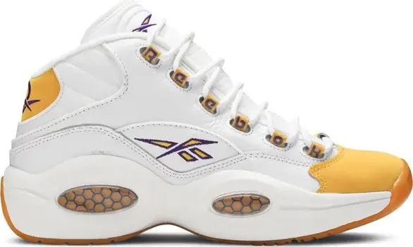 Кроссовки question mid 'yellow toe' shoe palace special box Reebok, желтый
