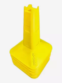 Конусы тренировочные "Agility Cones" PRO-F, EVA, желтые, комплект 6 шт., Желтый