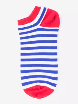 Короткие носки в полоску Burning Heels, Red/Blue, Синий