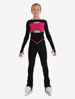 Костюм спортивный "АРТ" для фигурного катания IceDress, Черный