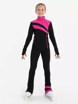 Костюм спортивный для фигуристов "Лучи" IceDress, Черный
