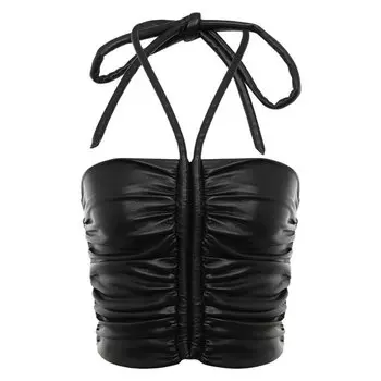 Топ из экокожи MSGM