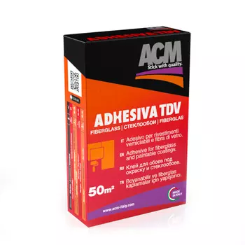 Клей АСМ для слеклохолста и стеклообоев обоев Adhesiva TDV, 250гр, 50 кв.м.