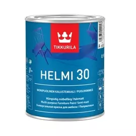 Тиккурила Хелми 30 универсальная акрилатная краска для мебели полуматовая 1/0.9л