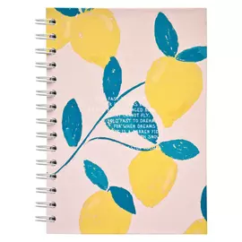 Тетрадь общая Be Smart Pastel лимоны 14,4x20,4 см 120 л в клетку
