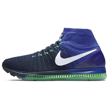 Мужские кроссовки Nike Zoom All Out Flyknit College Navy Electro Green Blue White Black 844134-404 41