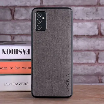 Чехол для Samsung Galaxy M52 5G, роскошный текстильный кожаный чехол из мягкого ТПУ, жесткий чехол для телефона samsung galaxy m52, чехол Funda M52 5G чёрный