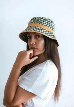 Панама DESIGNER BUCKET Blackskies, цвет gold green