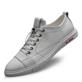 FashionMen s Casual Shoes Fashion Genuine Leather Loafers Comfort Outdoor Men Sneakers Moccasins Breathable Walking Sports Tenis Shoes 37 чёрный