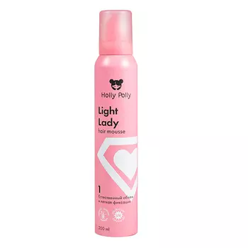 HOLLY POLLY Мусс для волос Light Lady Естественный Объем и Легкая Фиксация