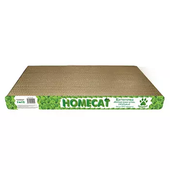 HOMECAT Когтеточка гофрокартоная Мятная волна штиль 0 баллов 47х22х4 см