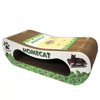 HOMECAT Когтеточка Мятная волна 61х25х20 см