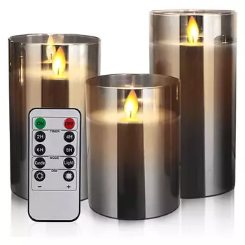 HOMIUM Светильник LED Elementary Candle С4, стекло темное