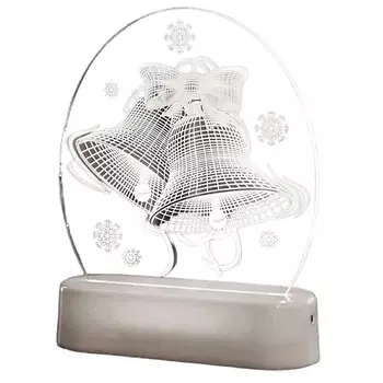 HOMIUM Светильник-LED Glow Art Колокольчики размер 13*3*17см теплый свет