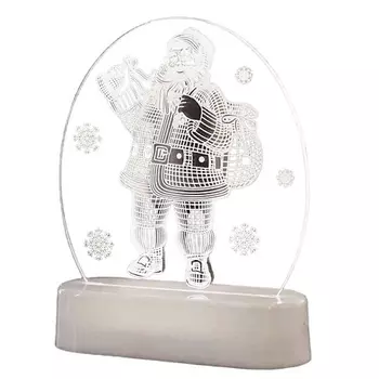 HOMIUM Светильник-LED Glow Art Санта Клаус размер 13*3*17см разноцветный с пультом