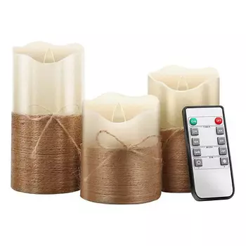 HOMIUM Светодиодные свечи сет LED Elementary Candle 1, с веревкой