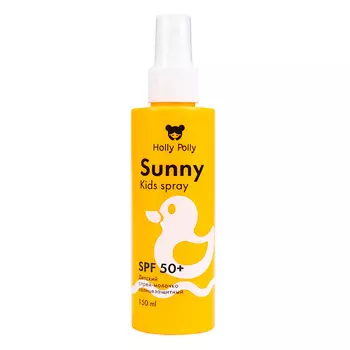 HOLLY POLLY Детский Спрей-Молочко солнцезащитный Sunny SPF 50+ водостойкий 3+
