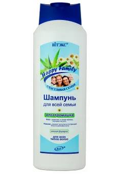 ВИТЭКС HAPPY FAMILY Шампунь для всех типов волос АЛОЭ+РОМАШКА 1000мл